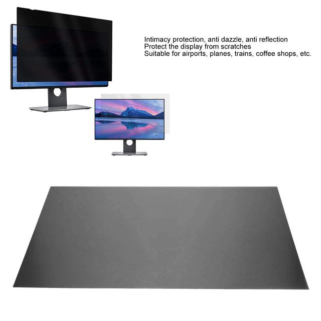 Alt view image 3 of 5 - CUIFATI 24 Inch Computer Privacy Screen Filter, Magnetic Hanging Removable Anti Blue Light with Advanced Micro Louver Technology, for 16:9 Widescreen Monitor Desktop PC