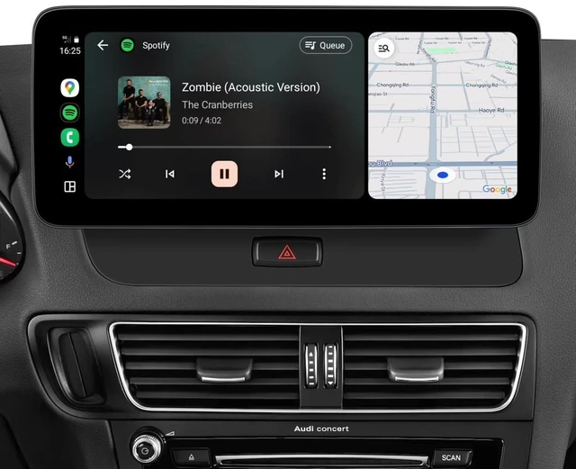 Main image of 12.3-inch Car Stereo for Audi Q5 2009-2017 with Audi Concert/Symphony System, Android Auto Wireless CarPlay Bluetooth Upgrade Factory Radio Replacement IPS Touchscreen