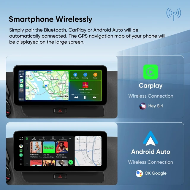 Alt view image 4 of 5 - 12.3-inch Car Stereo for Audi Q5 2009-2017 with Audi Concert/Symphony System, Android Auto Wireless CarPlay Bluetooth Upgrade Factory Radio Replacement IPS Touchscreen