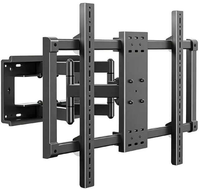 Main image of Full Motion TV Wall Mount for 85 98 110 TVs, 220 LBS Weight Capacity, Monolithic Steel Wall Plate with 6-Arm Precision Bearing, 2-Level Height Adjustment, VESA 1000x600mm, Anti-Sagging Design