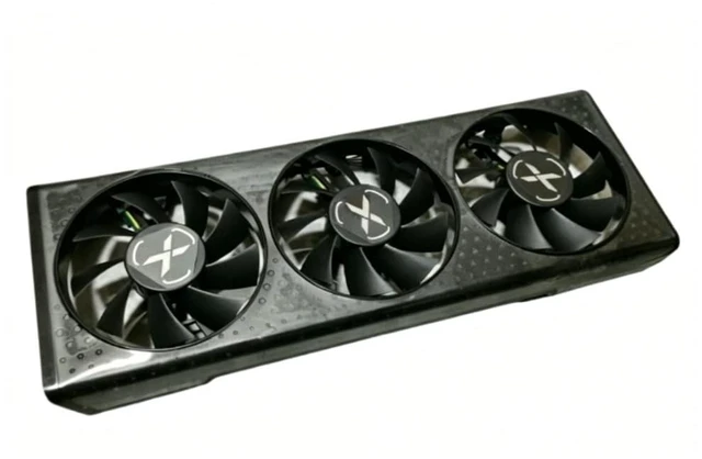 Main image of AKUYAO 75mm (Frame 80mm) 4Pin PWM T128015SM Graphics Card Cooling Cooler Fans for XFX RX6600XT 6650XT 8GB Speedster Black/MERC Replacement GPU Fans