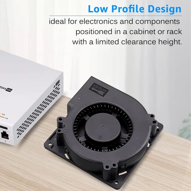 Alt view image 5 of 5 - GDSTIME Quiet 120mm USB Blower Fan with 3 Speed Control, 5V DC Brushless