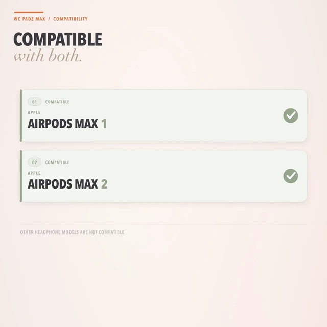 Alt view image 2 of 5 - WC PadZ Max - Ear Cushions for AirPods Max 1 & 2