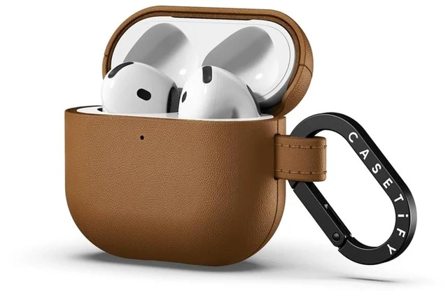 Alt view image 3 of 3 - CASETiFY BioVeg Case for AirPods 4/5 - Tan