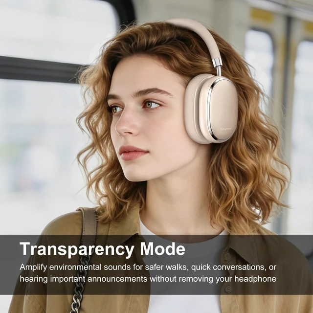 Alt view image 4 of 5 - Srhythm NiceComfort 95 Adaptive Noise Cancelling Headphones Wireless