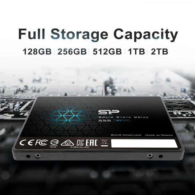 Alt view image 4 of 5 - Silicon Power 2TB SSD 3D NAND A55 SLC Cache Performance Boost SATA III 2.5" 7mm (0.28") SSD Internal Solid State Drive (SP002TBSS3A55S25)