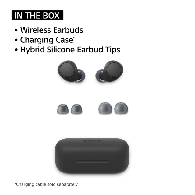 Alt view image 5 of 5 - Sony WF-C510 Truly Wireless Bluetooth Earbud Headphones, White