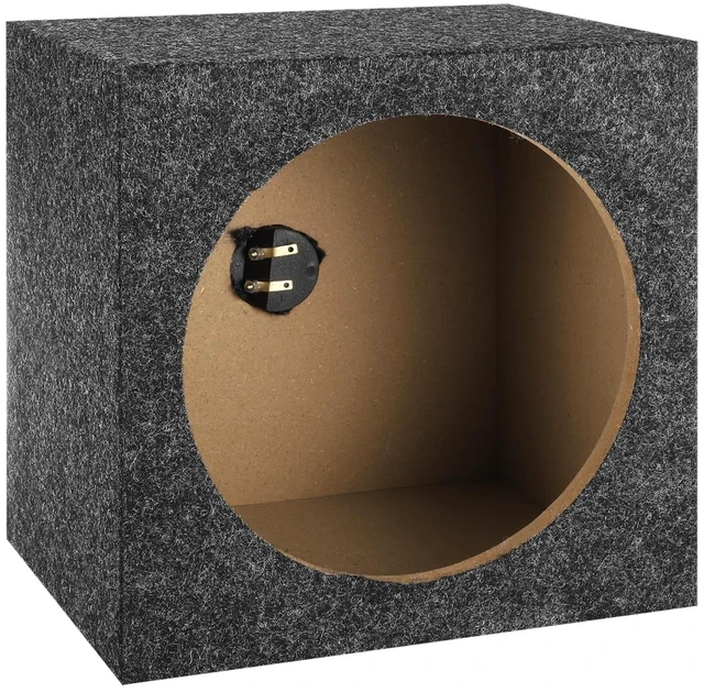 Main image of MECCANIXITY 10 Inch Ported Wooden Speaker Enclosure Gray