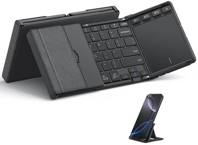 Main image of OMOTON Foldable Keyboard with Touchpad for iPad, Tablets, Laptop