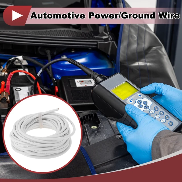Alt view image 2 of 5 - HEROFFIX Electrical Ground Wire Automotive Power Wire 33FT White TC 1 Pcs 18Gauge 4 Conductor Fully Insulated& Soft Touch Jacket Universal