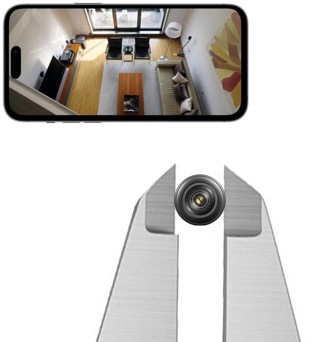 Main image of J-SINIGIDIN Mini Nanny Hidden Camera Wireless WiFi, Only 0.86 Inch Small Security Cameras Indoor Outdoor Spy Cam Micro Cam with Night Vision Motion Detection for Home Security, Room, Pet, Baby