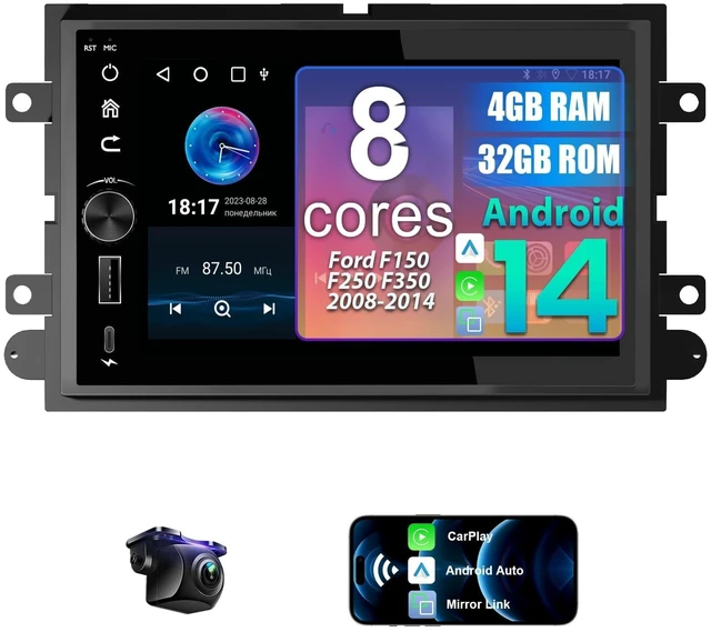 Main image of 8 Core 4+32G Car Radio Stereo for Ford F150 2004-2008, F250 F350 2006-2014