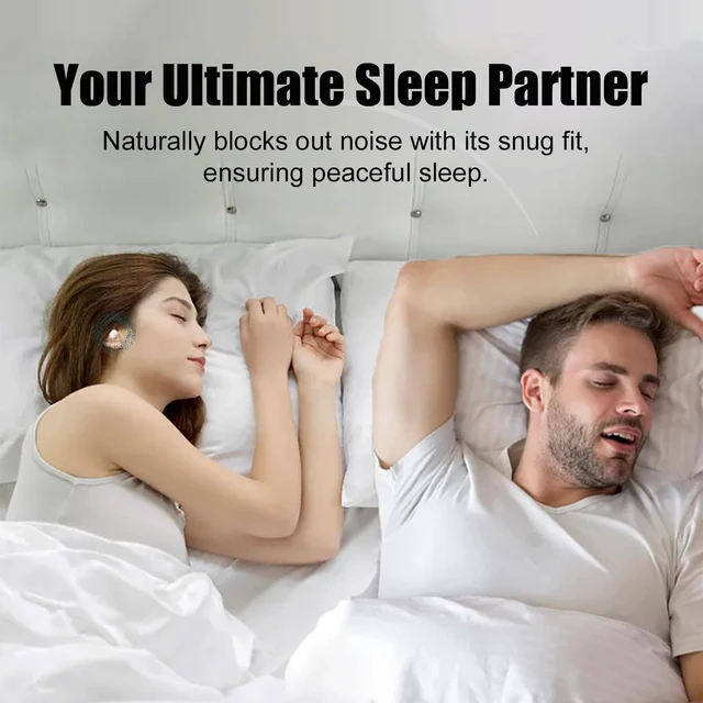 Alt view image 2 of 5 - Sleep Earbuds, Invisible Sleeping Headphones Wireless Bluetooth 5.3 Headphones for Side Sleepers - 35dB Noise Blocking Earplugs With 6H Playtime and Comfortable Fit for Sleeping, Sport Brown