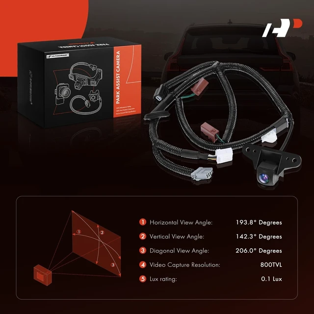 Alt view image 2 of 5 - A-Premium Rear View Backup Camera Compatible with Honda