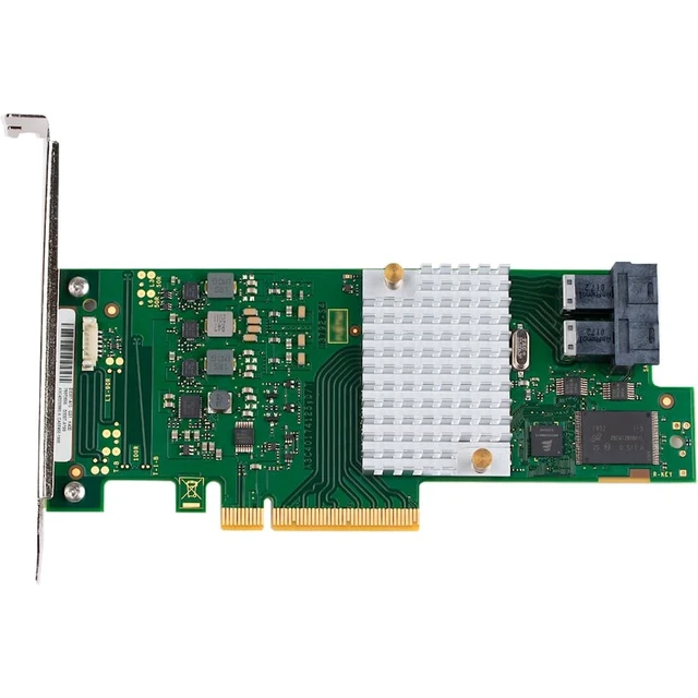 Alt view image 2 of 4 - SAS HBA Card Compatible with LSI 9300-8i IT Mode 9211-8i with SAS Cables