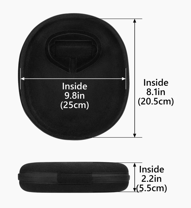 Alt view image 4 of 5 - Geekria Elite Charging Headphones Case Compatible with Skullcandy Crusher ANC 2, Hesh ANC/Evo/360, Replacement Hard Shell Travel Carrying Bag (Black) Without Power Bank