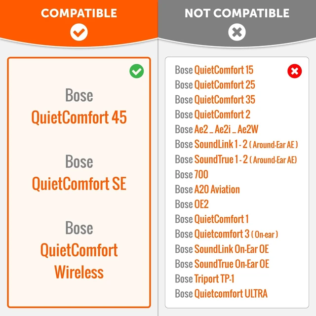Alt view image 2 of 5 - WC PadZ QC45 - Earpads for Bose QuietComfort 45, QC SE & QC Wireless