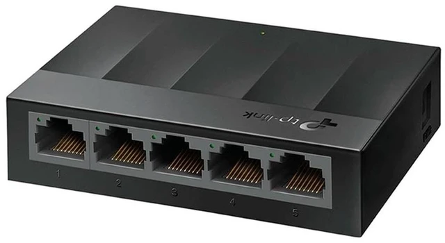 Main image of TP-Link 5-Port Switching Hub Plug & Play Fanless Quiet Plastic Housing LS1005G