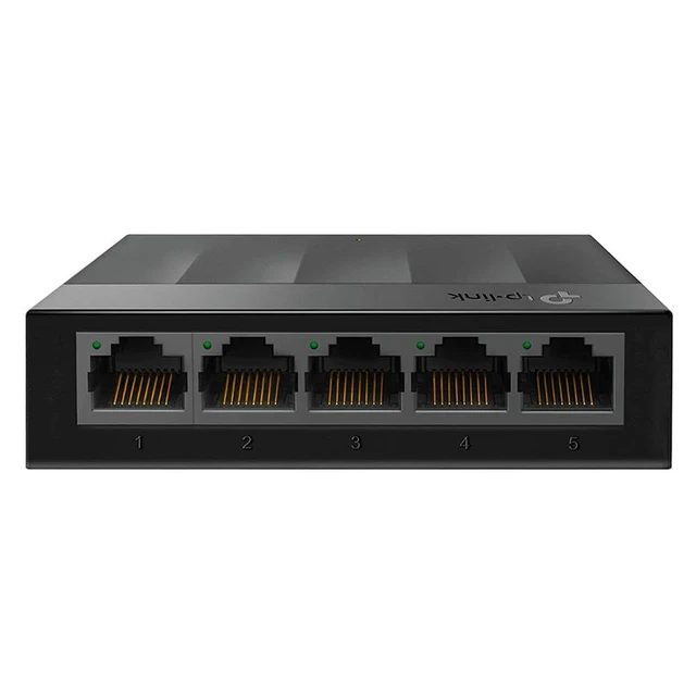Alt view image 2 of 5 - TP-Link 5-Port Switching Hub Plug & Play Fanless Quiet Plastic Housing LS1005G