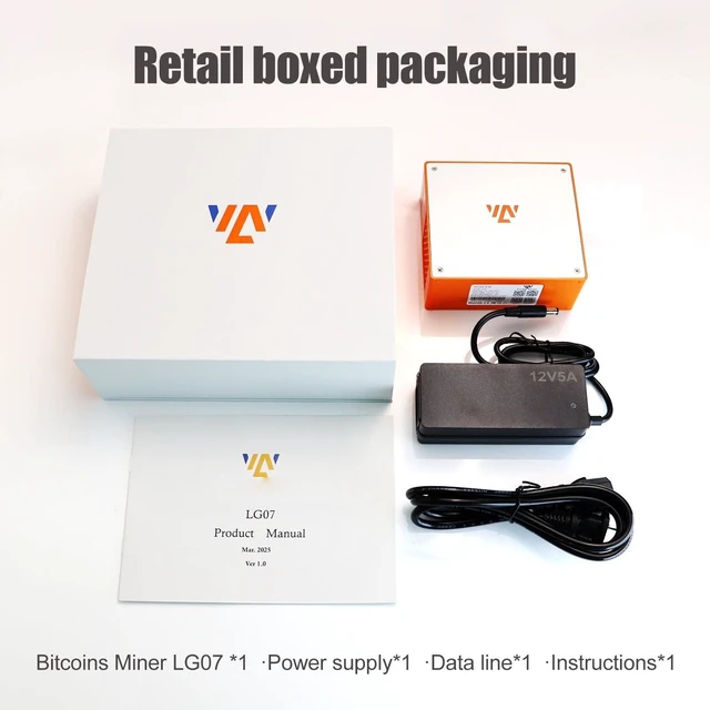 Alt view image 3 of 5 - Litecoin Miner LG07 Scrypt ASIC Crypto Miner 10-12MH/s, 25-27W Low Power, Built-in WiFi, Quiet Home Mining for Dogecoin (Doge) & Litecoin (LTC)