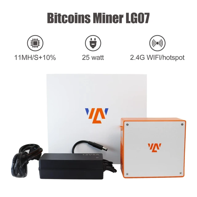 Alt view image 4 of 5 - Litecoin Miner LG07 Scrypt ASIC Crypto Miner 10-12MH/s, 25-27W Low Power, Built-in WiFi, Quiet Home Mining for Dogecoin (Doge) & Litecoin (LTC)