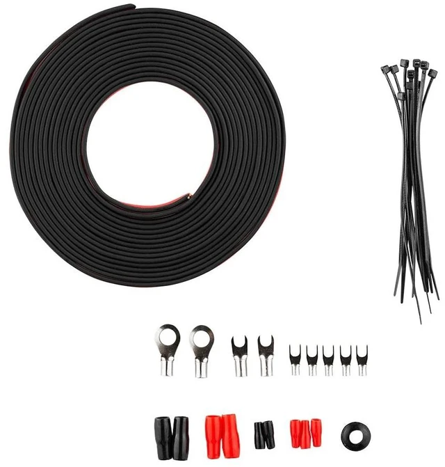 Alt view image 5 of 5 - DS18 OFCKIT8 Ultra Flex Advance 8 Gauge Complete Amplifier Installation Wiring Kit 8GA with Fuse Holder and 80 Amp Fuse - Up to 960 Watts, OFC 100% Cooper
