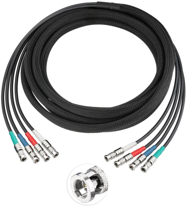 Main image of Superbat 4-Ch Belden 1855A HD-BNC Cable for CoaXPress CXP-6 6G SDI Vision
