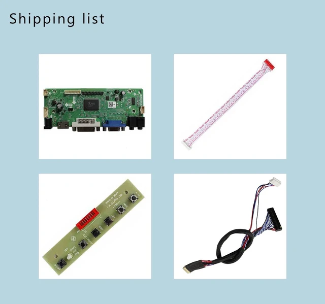 Alt view image 5 of 5 - VSDISPLAY DVI VGA Audio Controller Kit Work for 1600x900 15.6'' 17.3" LCD