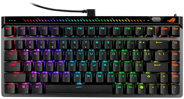 Main image of ASUS ROG Falchion Ace 75 HE Wired Analog/Hall Effect Gaming Keyboard 75% TKL, USB, Hot Swappable HFX V2X Magnetic Switch, Rapid Trigger, 8KHz Polling, PBT Keycap, Carry Case, Web-based Config - Bla