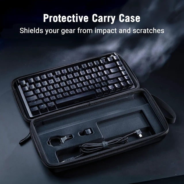 Alt view image 3 of 5 - ASUS ROG Falchion Ace 75 HE Wired Analog/Hall Effect Gaming Keyboard 75% TKL, USB, Hot Swappable HFX V2X Magnetic Switch, Rapid Trigger, 8KHz Polling, PBT Keycap, Carry Case, Web-based Config - Bla