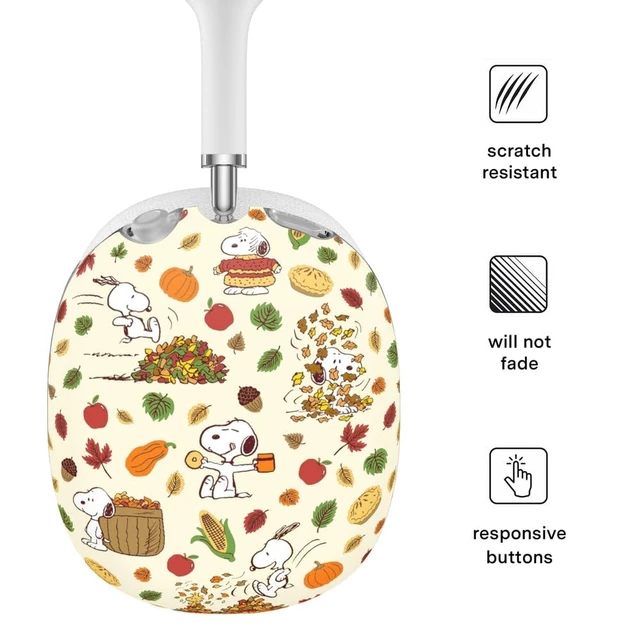 Alt view image 3 of 5 - VELVET CAVIAR Case Cover for AirPods Max 2 & 1 - Cute Protective Headphone Accesssories (Snoopy Autumn Leaves)