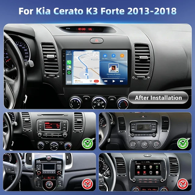 Alt view image 2 of 5 - 4Core+64G Android 15 Car Radio for Kia Forte Cerato K3 2013-2018