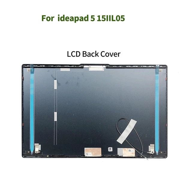 Alt view image 3 of 5 - New Replacement LCD Back Cover Front Bezel Hinges Hinge Caps with 6 Screws for Lenovo IdeaPad 5 15IIL05 15ITL05 15ARE05 81YK 81YQ 5CB0Z31048 5B30S18942 5H50S28942 5CB0X56071 5S10S35085 (Blue)