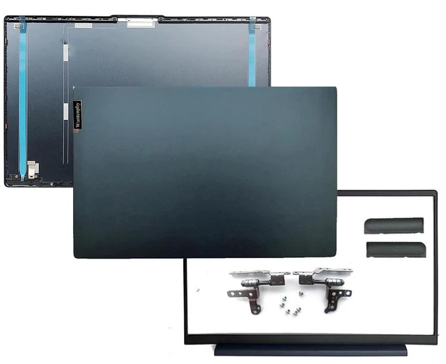 Main image of New Replacement LCD Back Cover Front Bezel Hinges Hinge Caps with 6 Screws for Lenovo IdeaPad 5 15IIL05 15ITL05 15ARE05 81YK 81YQ 5CB0Z31048 5B30S18942 5H50S28942 5CB0X56071 5S10S35085 (Blue)