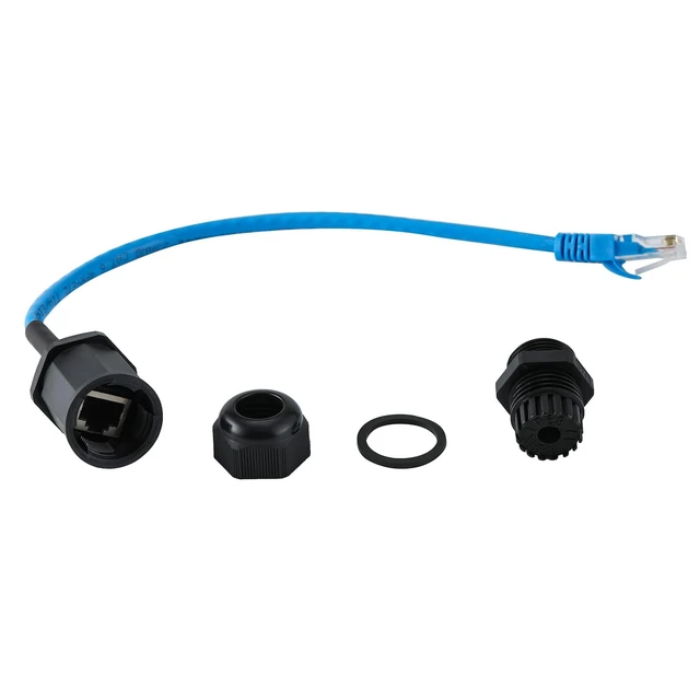Alt view image 2 of 5 - ANMBEST 5PCS M22 RJ45 Waterproof CAT6 Connector with 25CM Network Cable