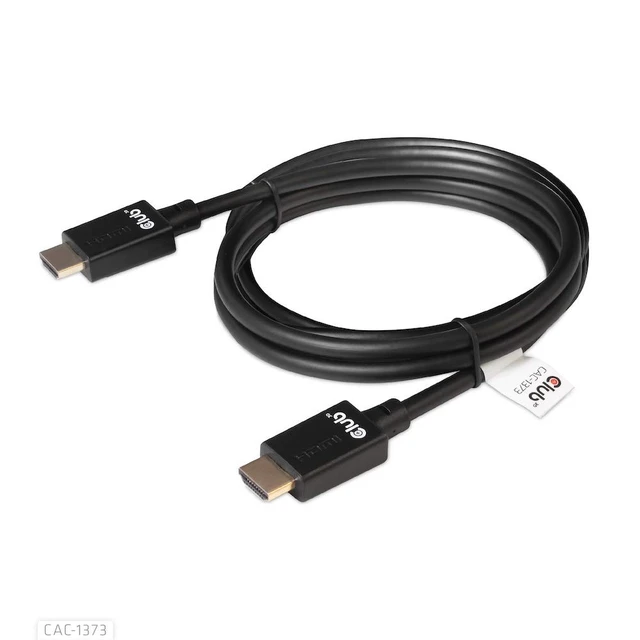 Alt view image 5 of 5 - Club3D CAC-1373 Ultra High Speed HDMI Certified Cable 4K 120Hz 8K 60Hz (with DSC 1.2, 3 Meter/9,84 Feet Black, Male-Male