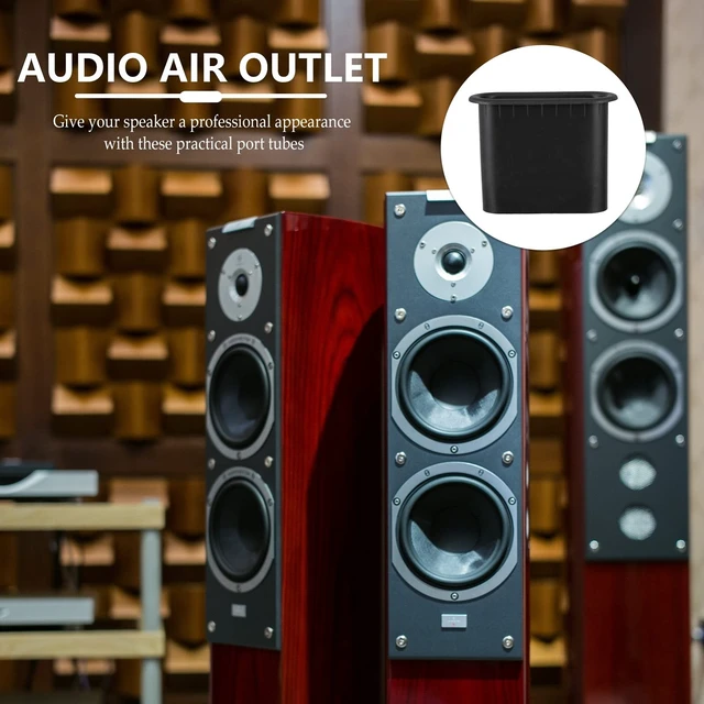 Alt view image 3 of 5 - Milisten Speaker Port Tubes 5 Pack Speaker Air Port for Home Cabinet Subwoofer Bass Reflex Vent Audio Blower Voice Outlet Reduce Noise and Improve Low Frequency Output
