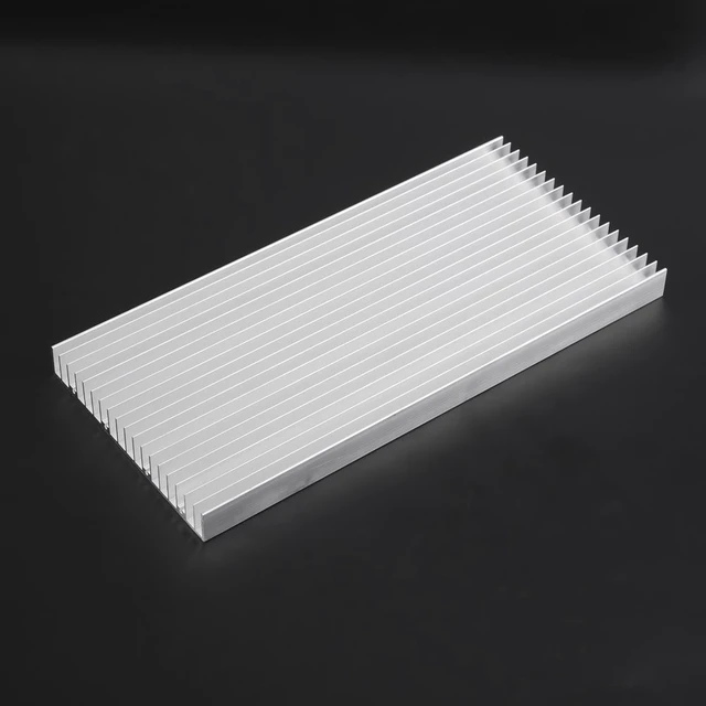 Alt view image 3 of 5 - Hilitand Aluminum LED Heat Sink, Passive Cooling Plate with 19 Fins for Aquarium Lights and LED Fixtures, 300 x 140 x 20 mm, 1 Pc
