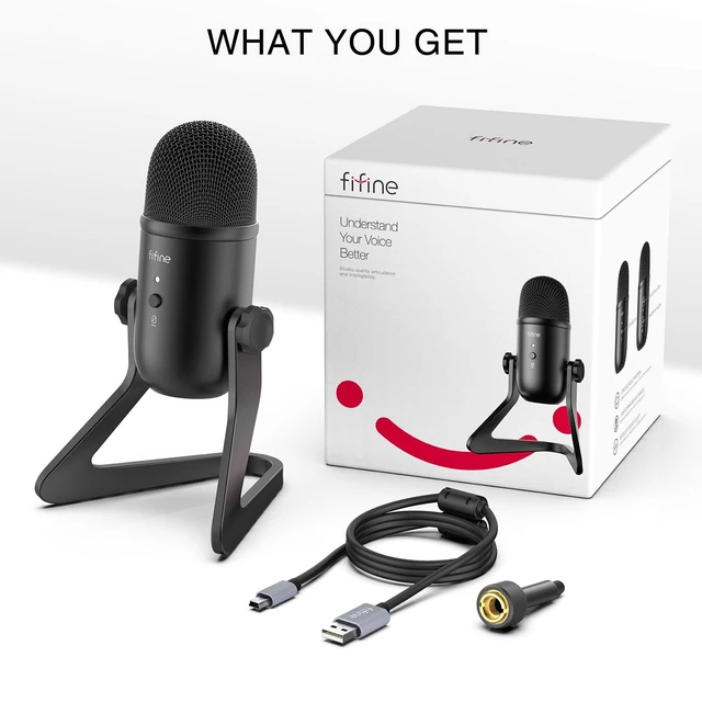 Alt view image 5 of 5 - FIFINE K678 USB Podcast Microphone for Recording Streaming