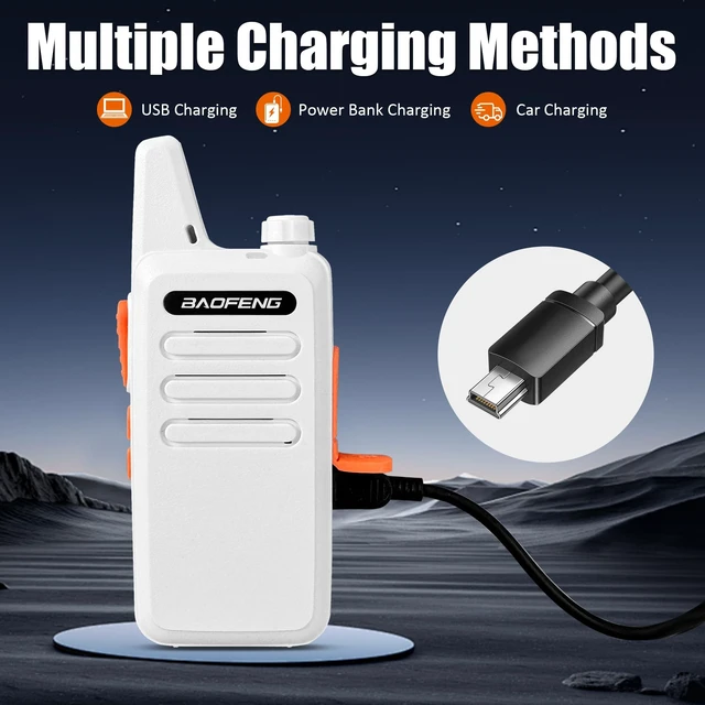 Alt view image 4 of 5 - 2 Pack BAOFENG BF-T20 Raido Upgraded BF-888S Walkie Talkie with Mini USB Charging Long Range Two Way Radio for Adult with Acoustic Heasdset