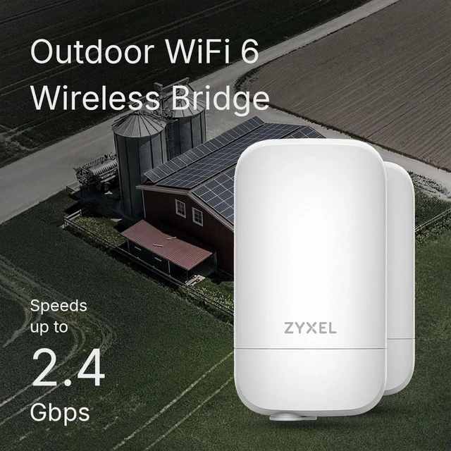 Alt view image 2 of 5 - Zyxel Point to Point Wireless Bridge ^^ WiFi 6 AX2400 ^^ 6 Miles ^^ NWA55AXPTP
