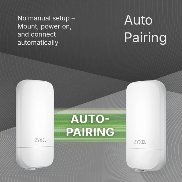 Alt view image 4 of 5 - Zyxel Point to Point Wireless Bridge ^^ WiFi 6 AX2400 ^^ 6 Miles ^^ NWA55AXPTP
