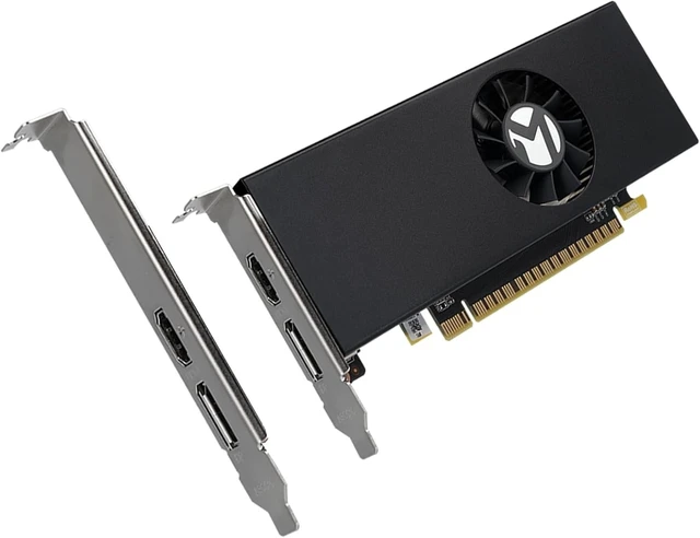 Alt view image 3 of 5 - maxsun GEFORCE GTX 1050 Ti 4GB GDDR5 128 Bit Video Gaming Graphics Card for Gaming PC Mini Small Form Factor SSF Slim Low Profile Design GPU, DisplayPort, HDMI (Low Profile)