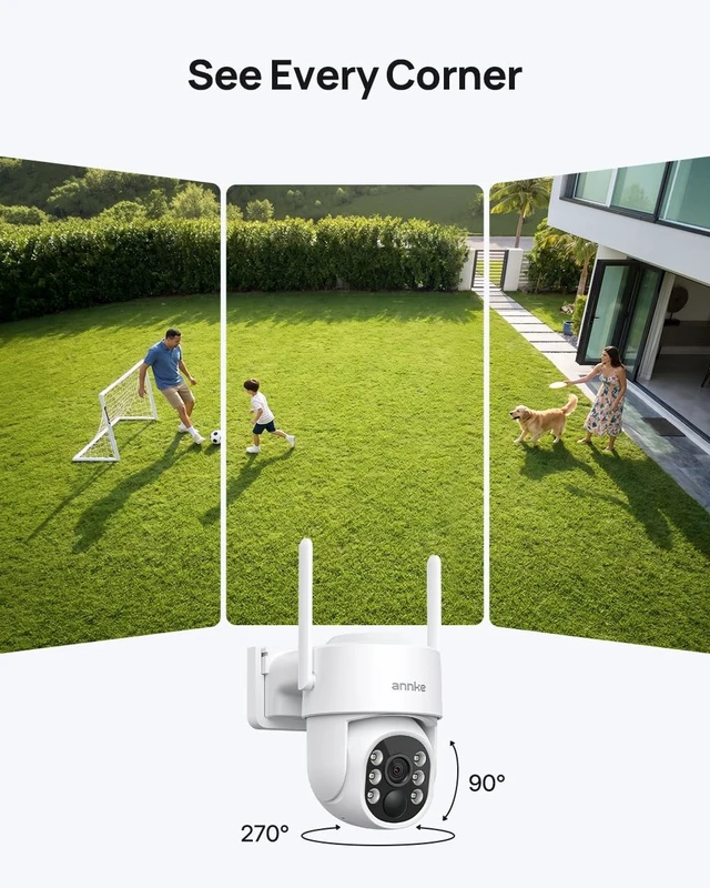 Alt view image 2 of 5 - ANNKE Solar Wireless Outdoor Security Cameras, 4K NVR, 8-Cam Kit, 1TB HDD