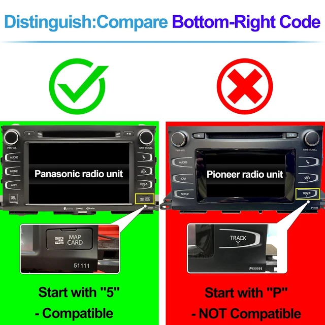 Alt view image 2 of 5 - CarPlay & Android Auto Kit for Toyota Highlander 2014-2019, HD Display