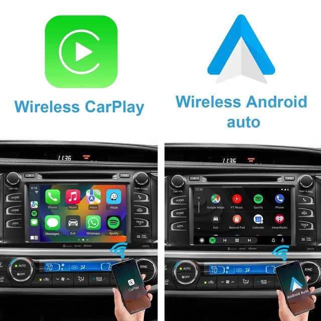 Alt view image 3 of 5 - CarPlay & Android Auto Kit for Toyota Highlander 2014-2019, HD Display