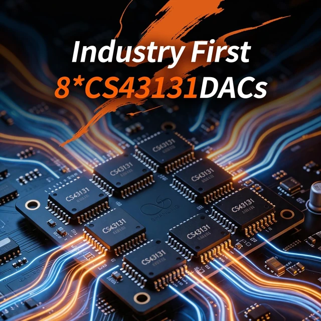 Alt view image 3 of 5 - SHANLING UA6 II Portable Headphone Amplifier, The First 8CS43131 Flagship USB Dongle DAC AMP, 133dB SNR, Supports 768kHz/32bit & DSD512, 365mW@32 Balanced Output, 3.5mm+4.4mm Jacks (Black)