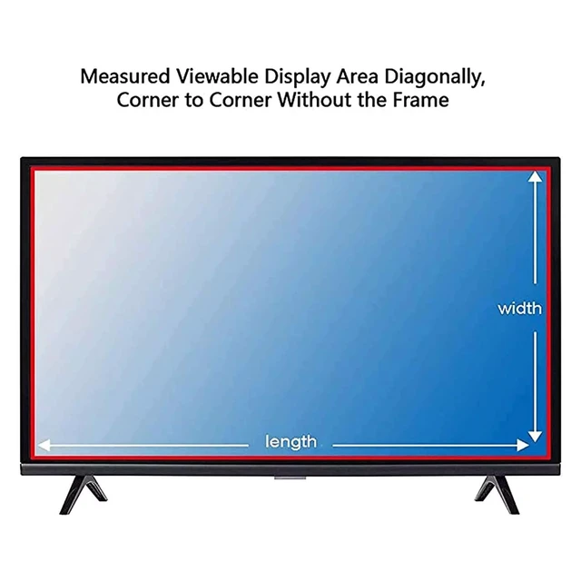 Alt view image 5 of 5 - JQZWXX Anti-Glare TV Protector for 50-75Inch TV Screen Protector, Reduces Reflections TV Glare Stopper Blue Light Filtering and Bubble-Free Application,58in1269x721mm