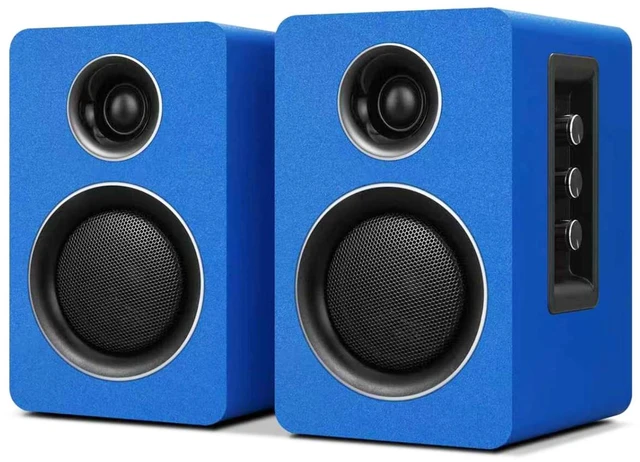 Main image of Computer Speakers, Bluetooth 5.3, USB-C, AUX/RCA, 3.5-Inch Woofer, Blue