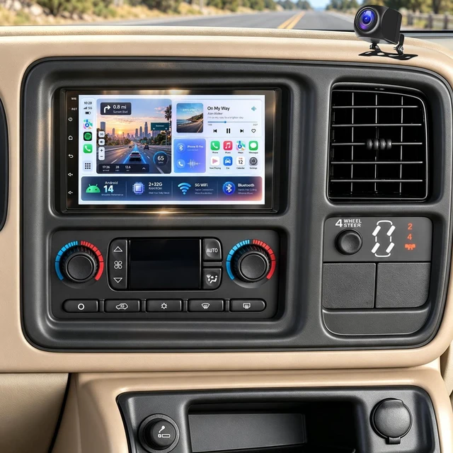 Main image of 7" Upgrade Car Stereo Radio for Chevy Silverado 2003-2006 Tahoe SSR